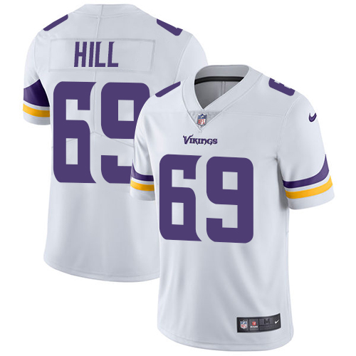 Minnesota Vikings 69 Limited Rashod Hill White Nike NFL Road Men Jersey Vapor Untouchable